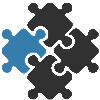 Four puzzle pieces joint with one another representing Third party Integration